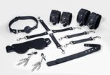 Набір BDSM Kit 7 в 1, чорний SO8276 фото