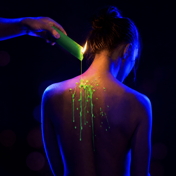 Неонова салатова свічка для Wax Play з UV-ефектом 206200 фото