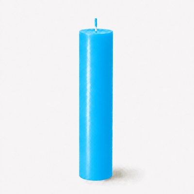 Neon Blue Wax Play Candle with UV Effect