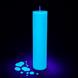 Neon Blue Wax Play Candle with UV Effect