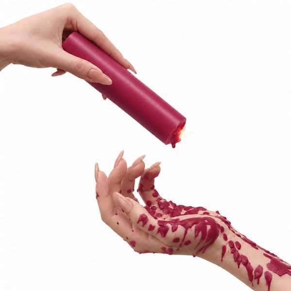 Candle for Wax Play classic, burgundy